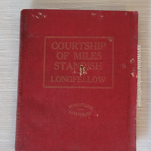 LUXART & LITTLE, MINIATURE LIBRARY lot of 5 vintage books red - Picture 5 of 15